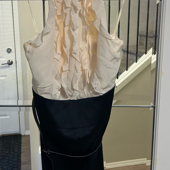 BCBGMaxAzria Cream and Navy Dress - Picture 2 of 8